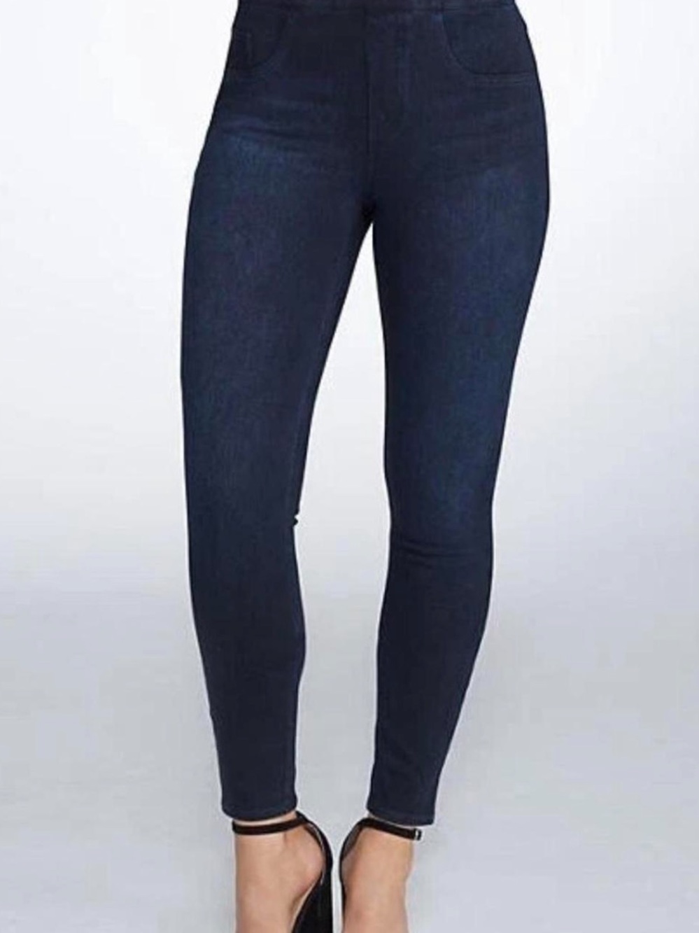 Spanx Jean-ish Ankle Denim Leggings Dark Wash Size Small Jegging